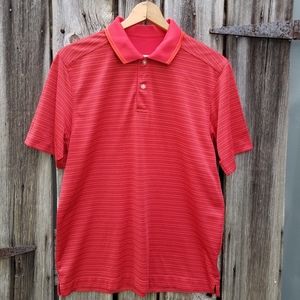 Callaway Large Short Sleeve Golf Polo Shirt Stripe